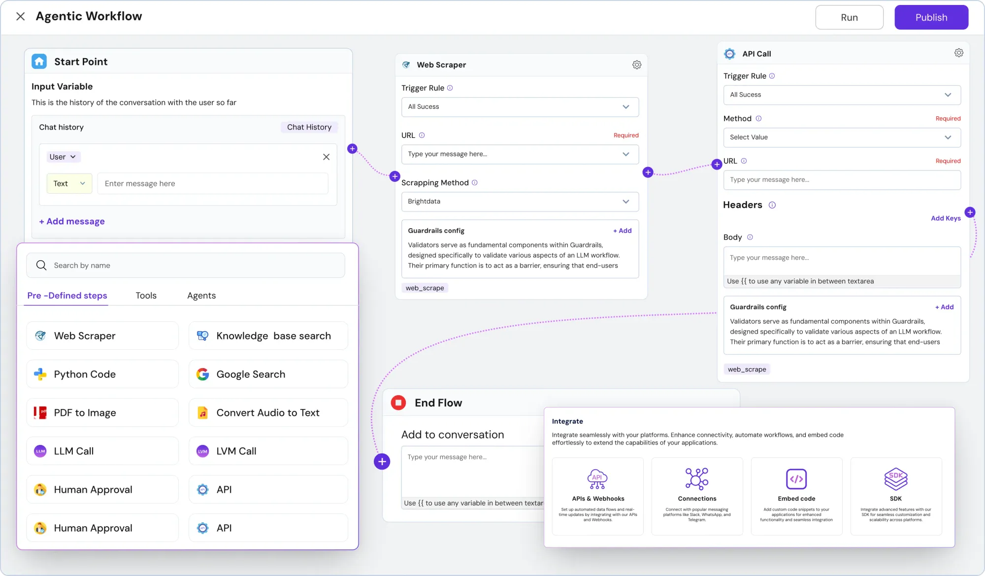 SimplAI Agentic Automation Workflow Builder