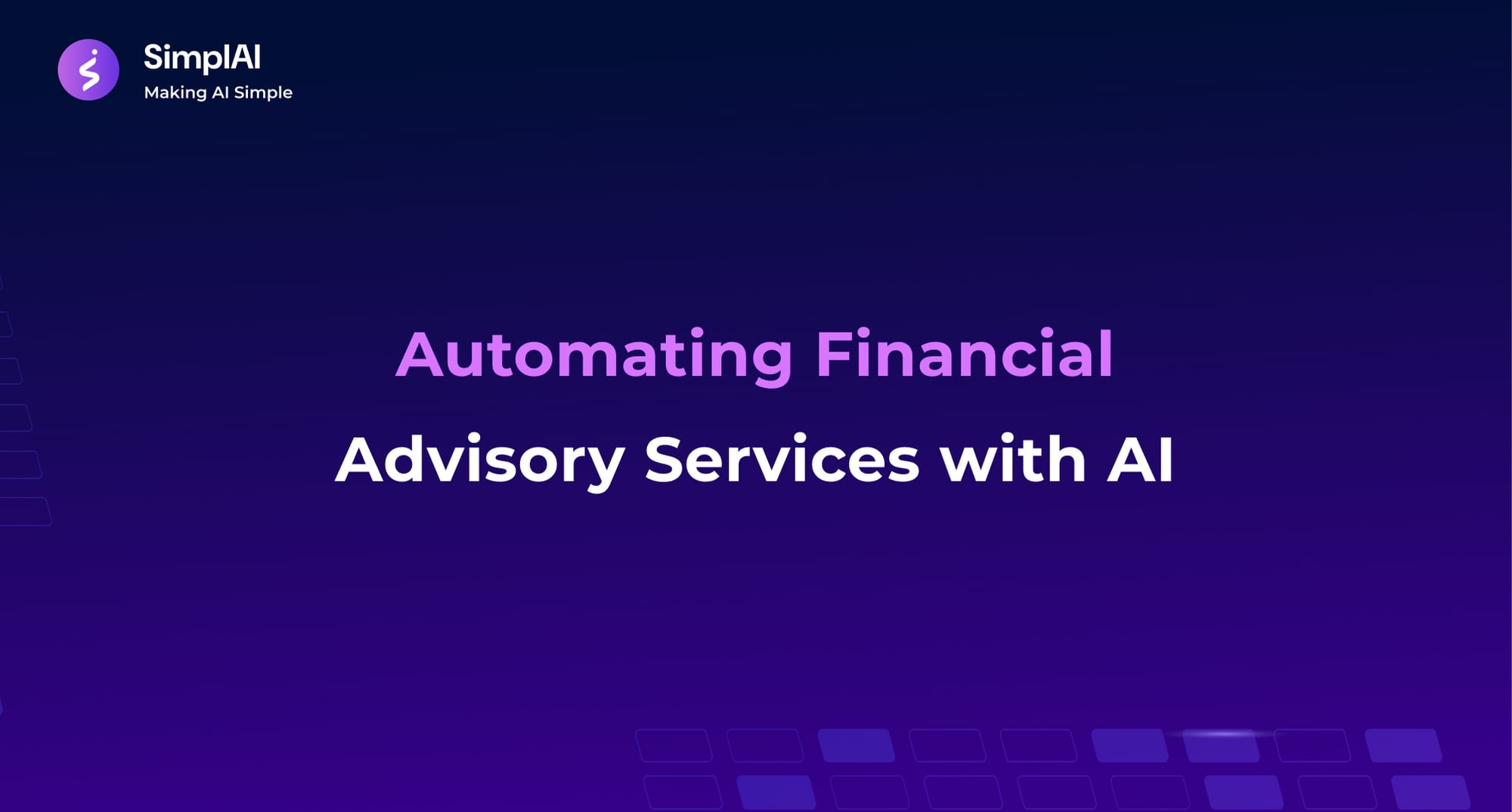 Automating Financial Advisory Services with AI
