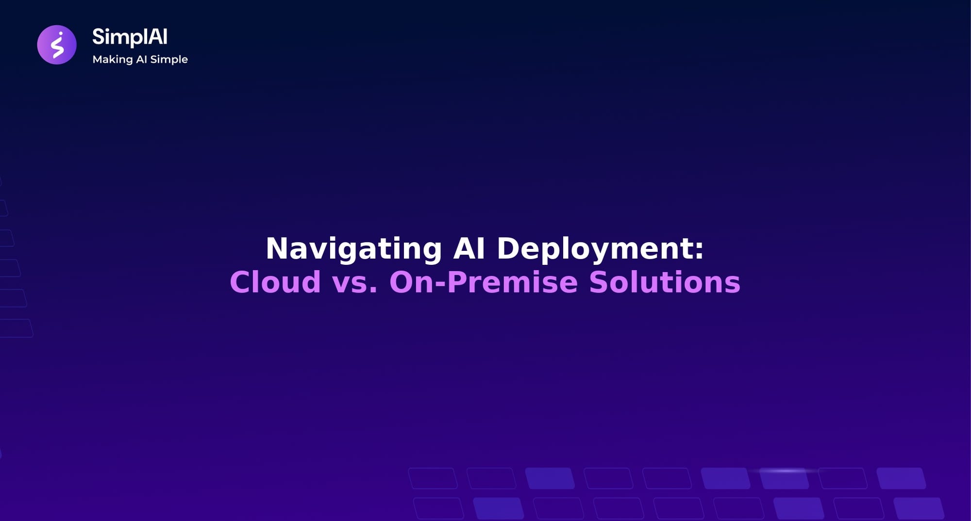 Deploying AI Solutions: Cloud vs. On-Premise Environments