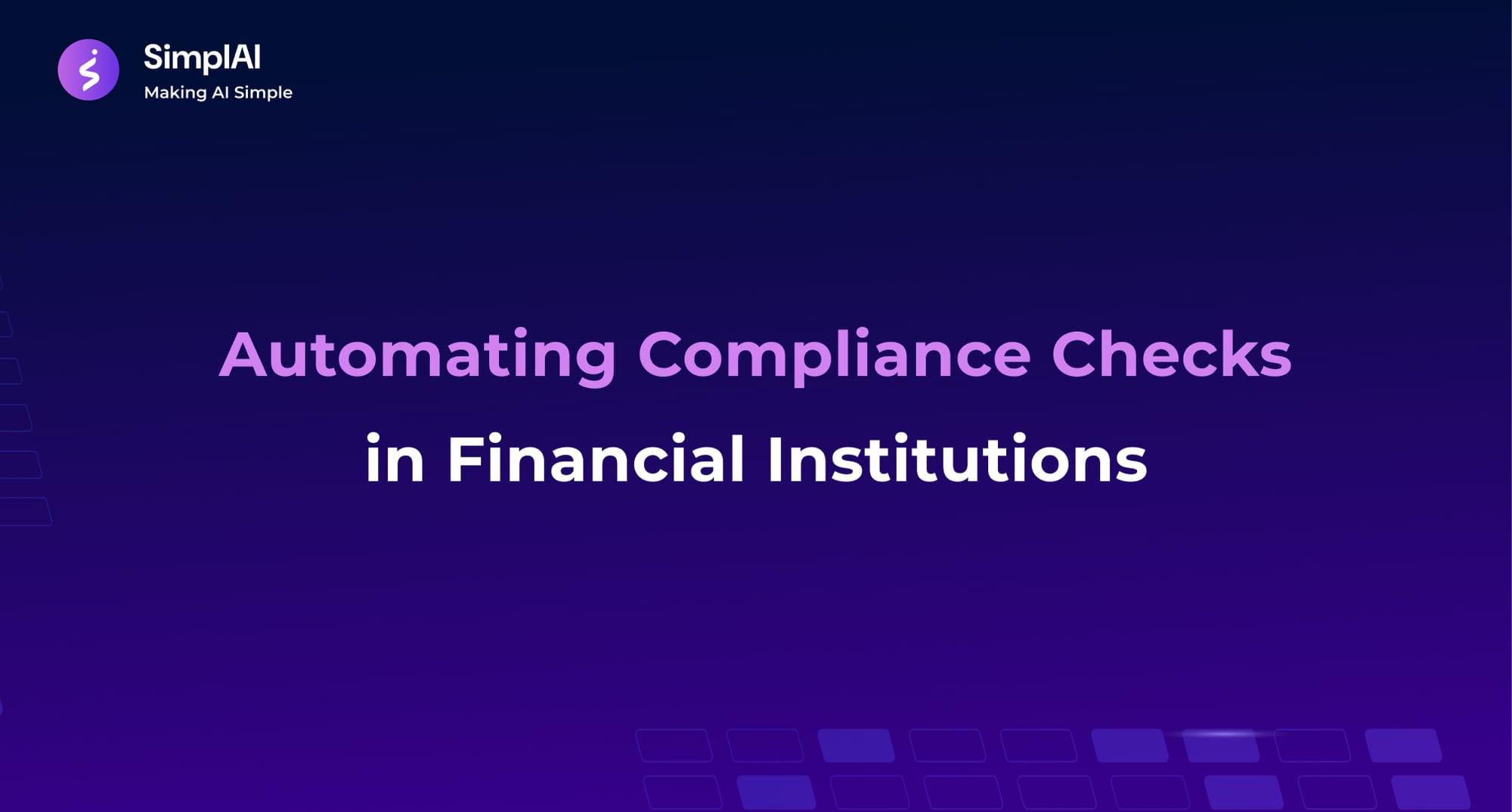 Automating Compliance Checks in Financial Institutions