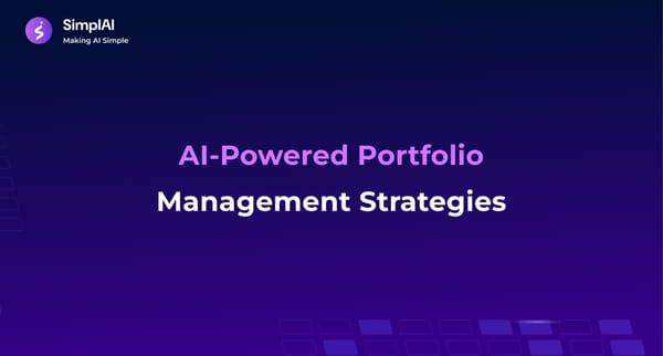 AI-Powered Portfolio Management Strategies