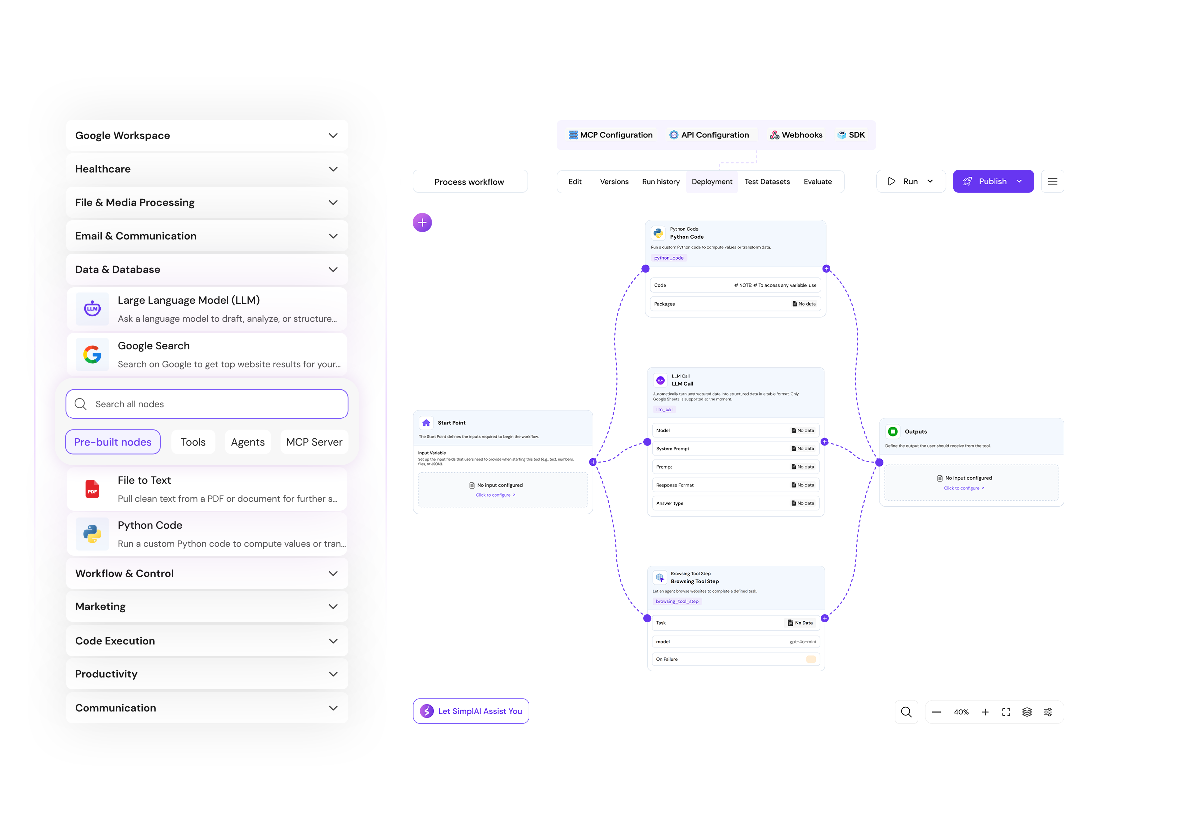AI Workflow Builder | Automate Any Process Visually | SimplAI